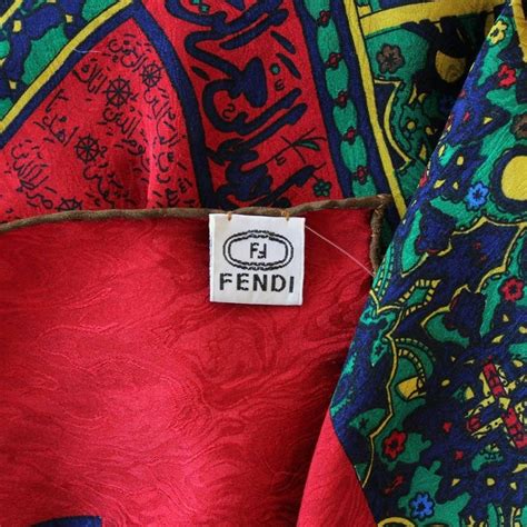 vintage fendi sil square|fendi clothing for sale.